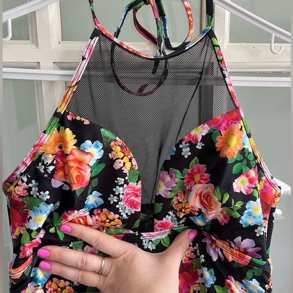 La vie en rose floral tankini top size med - Picture 2 of 5